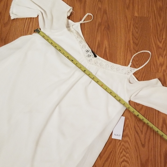 1x naif white dress new cold shoulder - Picture 6 of 7